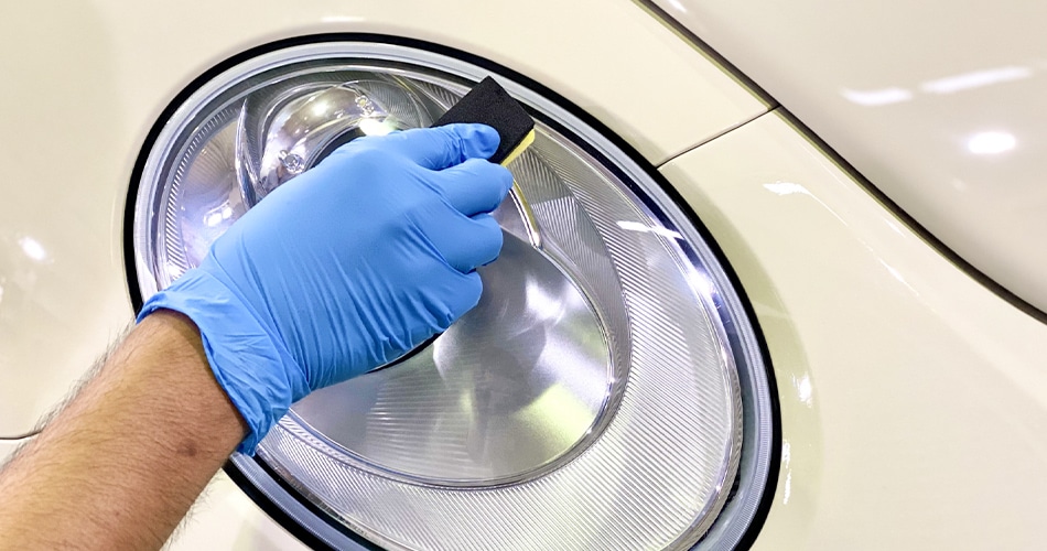 ヘッドライトコーティング